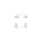 Parisi Cross Wall Top Assemblies (pair)